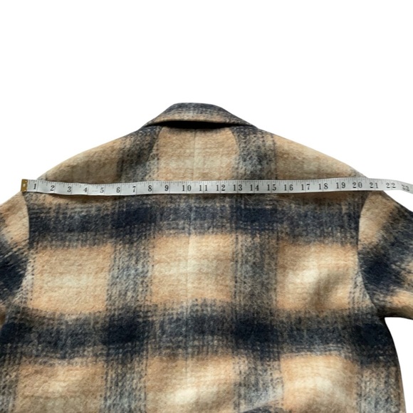 Madewell Courton Cocoon Coat in Plaid,size S - Picture 15 of 15